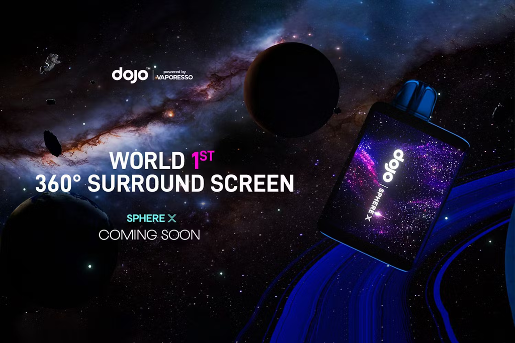 Press Release: Meet the DOJO Sphere X the World’s First 360° Surround Screen Vape