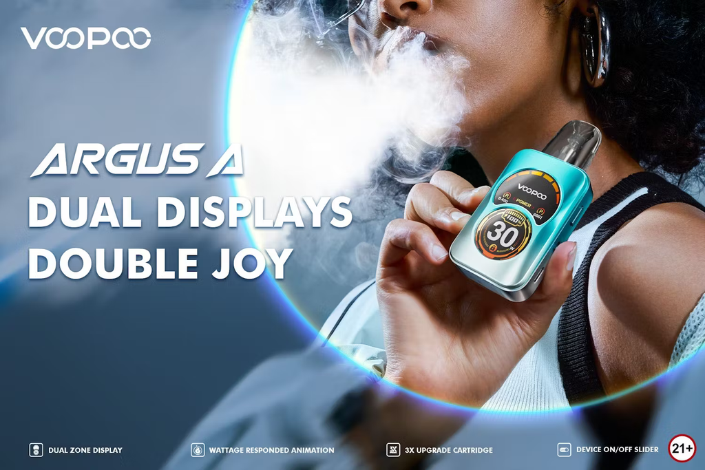 Press Release: Meet the New VOOPOO ARGUS A, the First Dual-zone Display Pod Vape