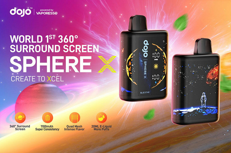 Press Release: DOJO Sphere X Officially Launches, the World’s First 360° Surround Screen Disposable Vape